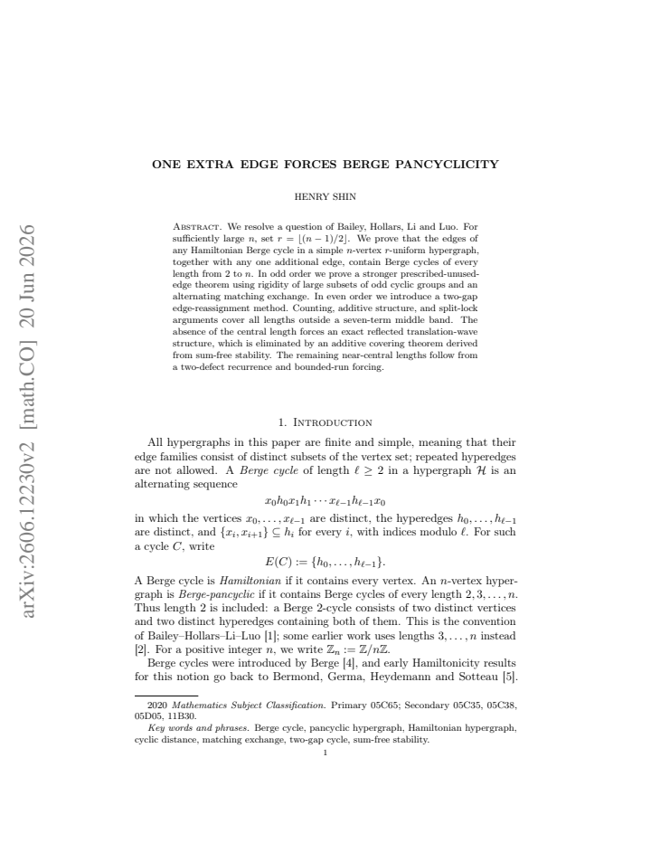 First page