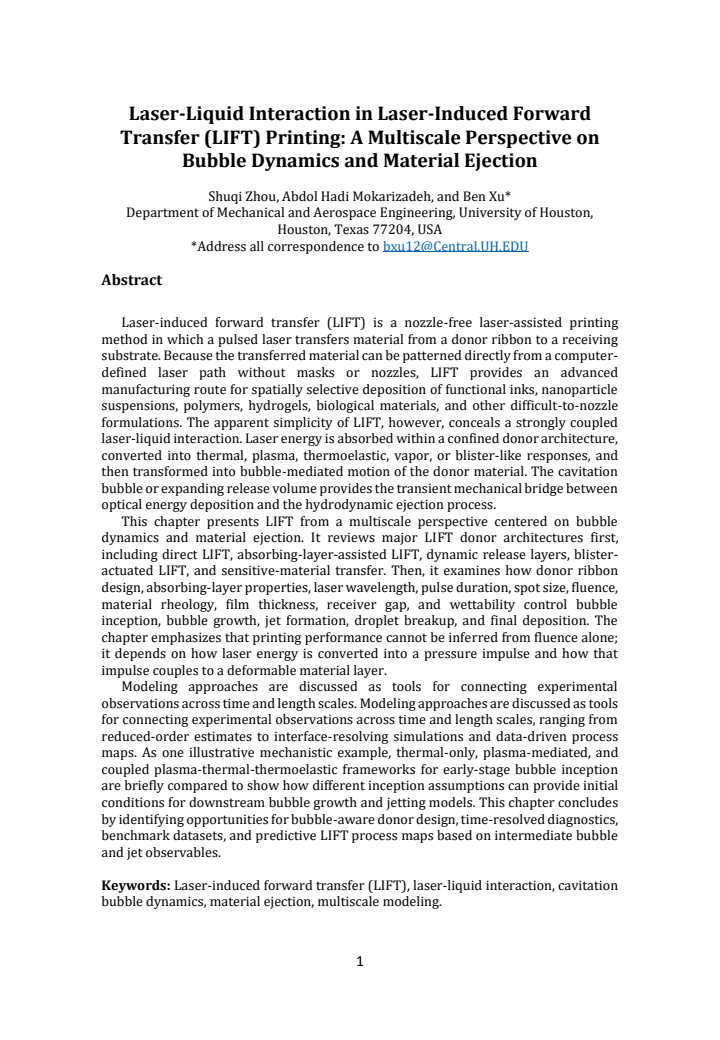 First page