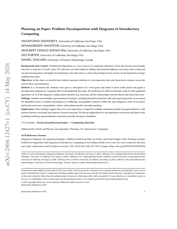 First page