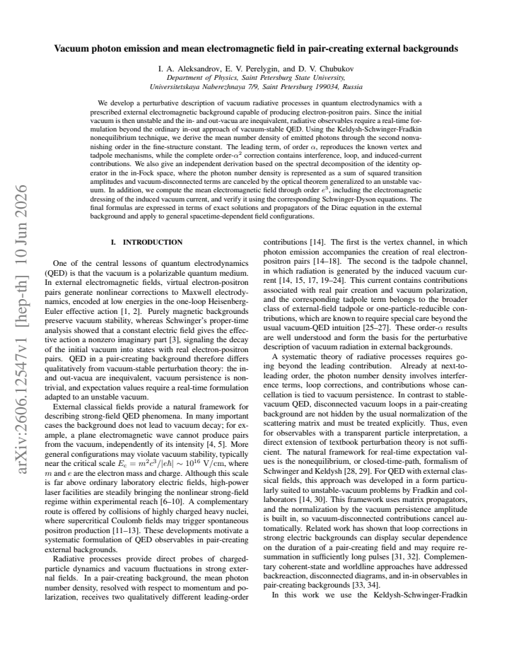 First page