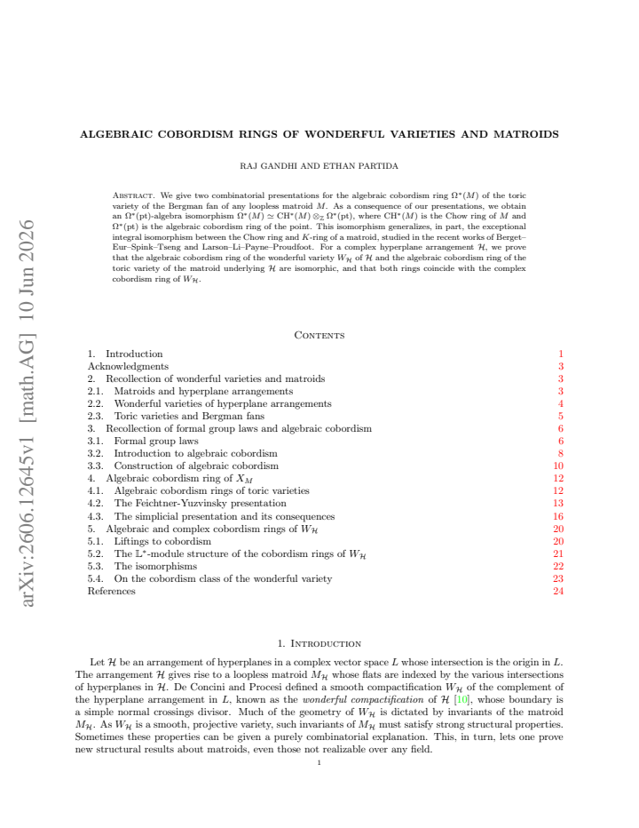 First page