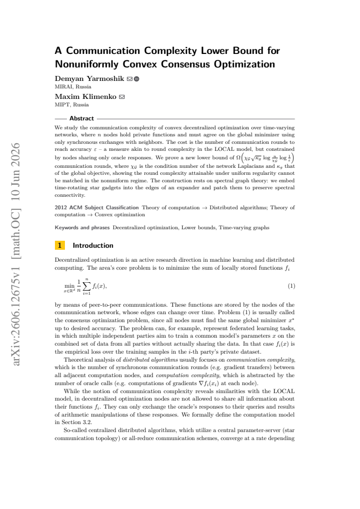 First page