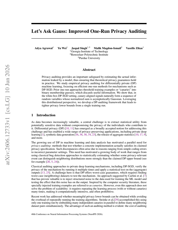 First page