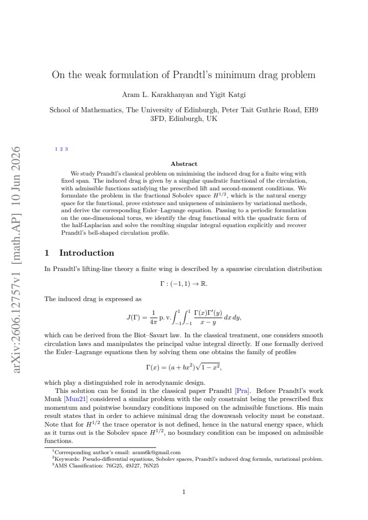 First page