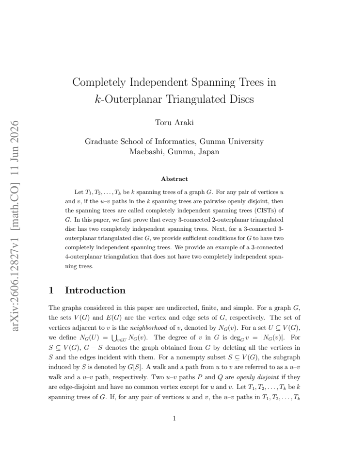 First page