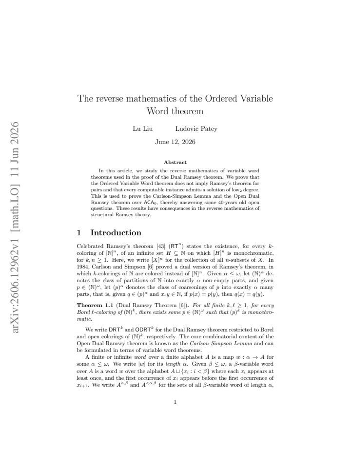 First page