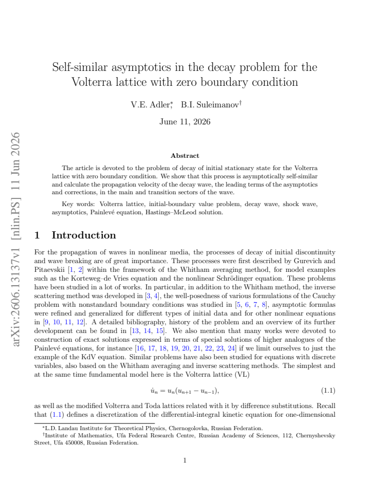 First page