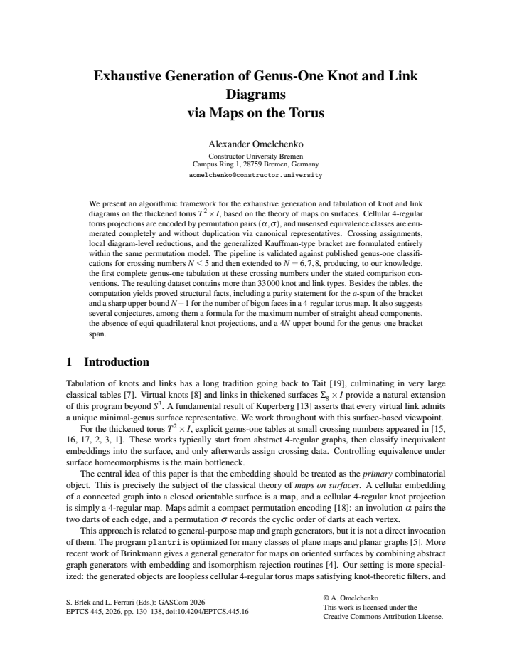 First page