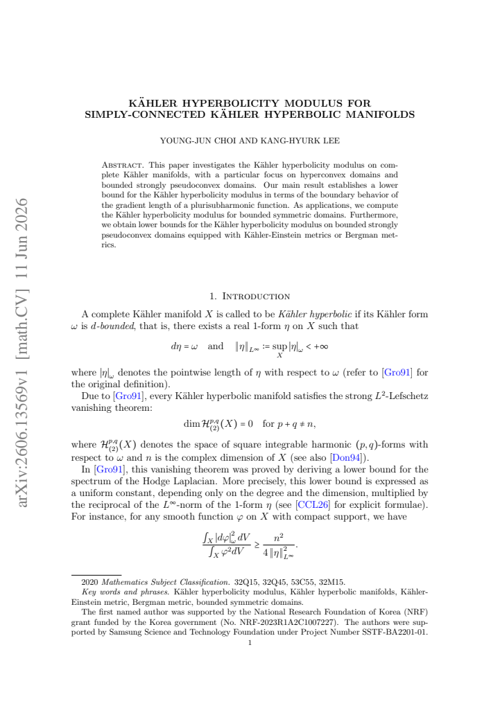 First page