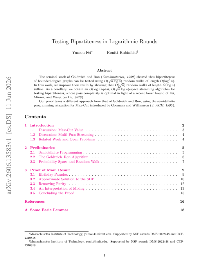 First page