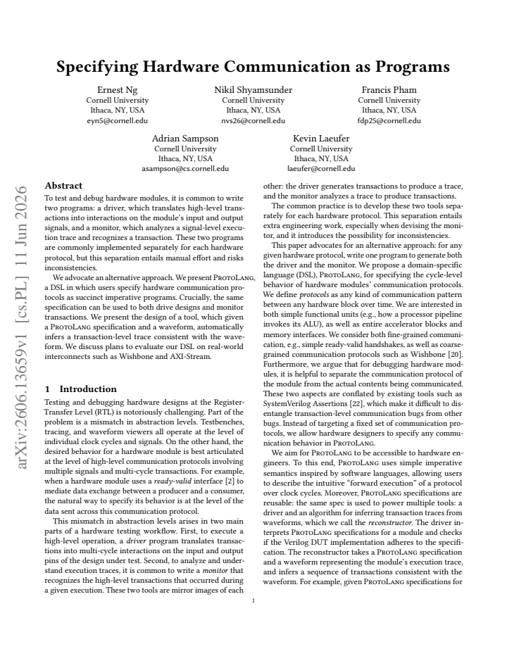 First page