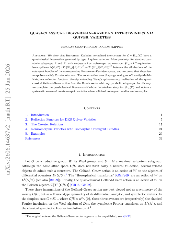First page