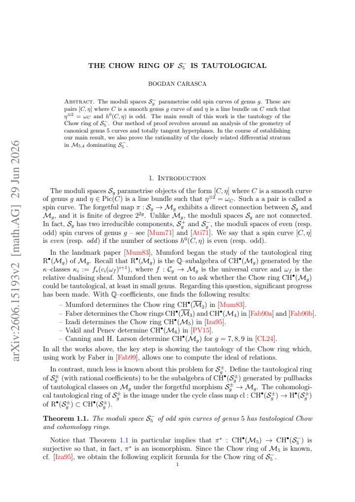 First page