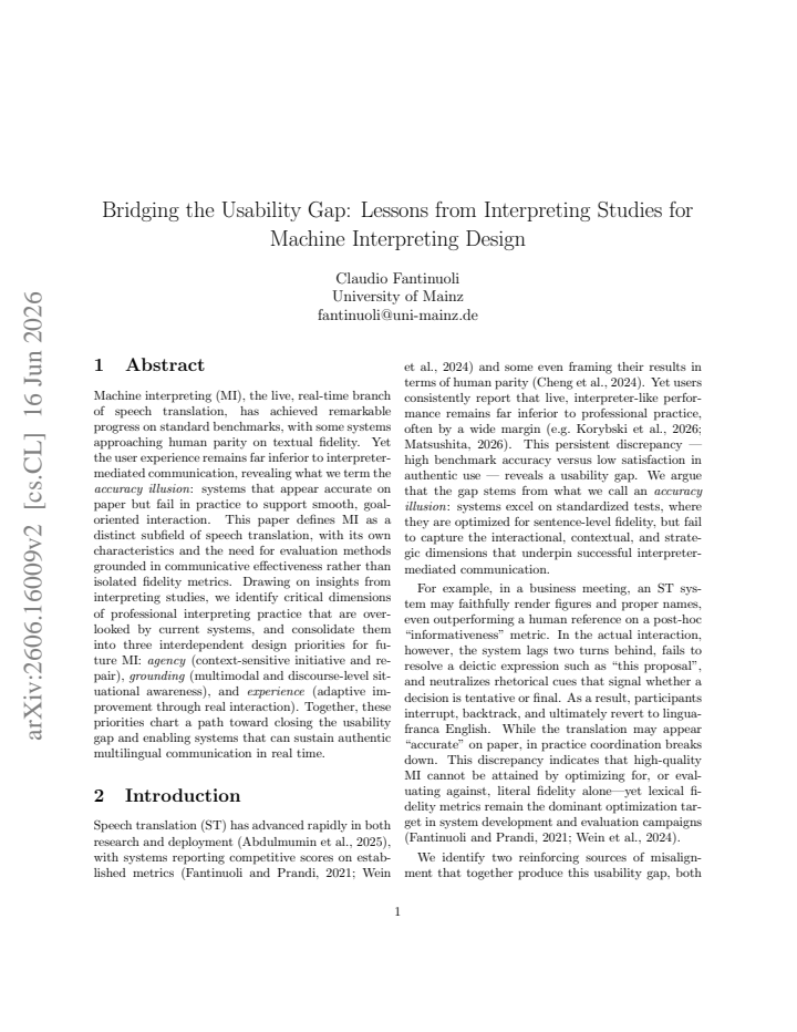 First page