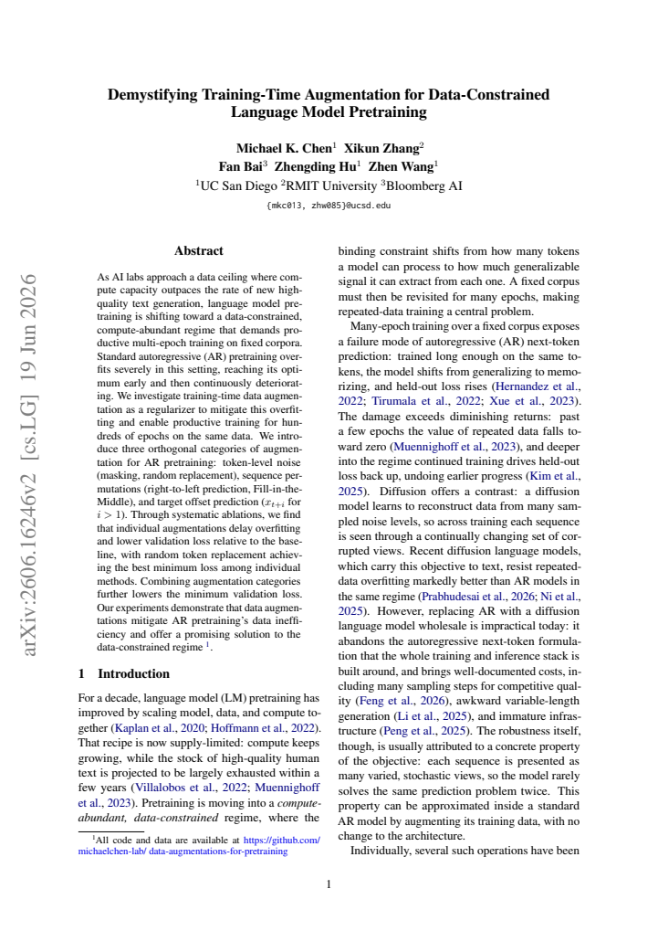 First page