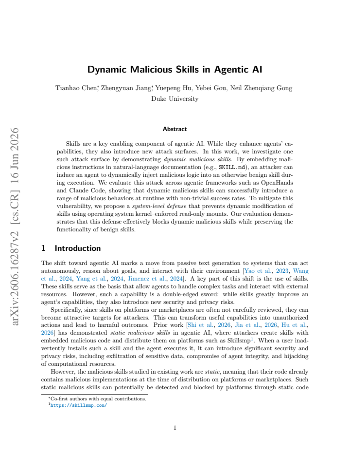 First page