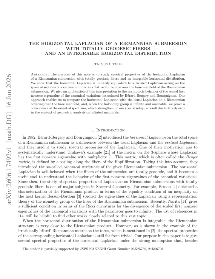 First page