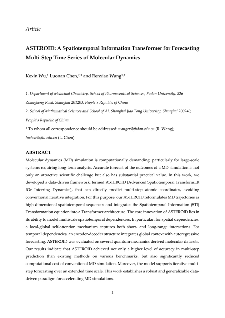 First page