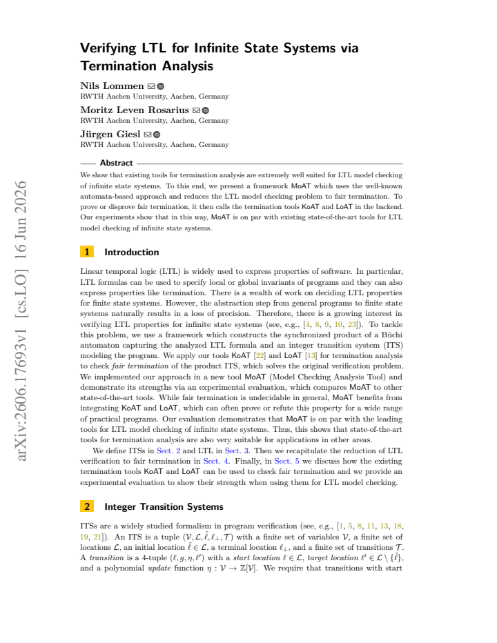 First page