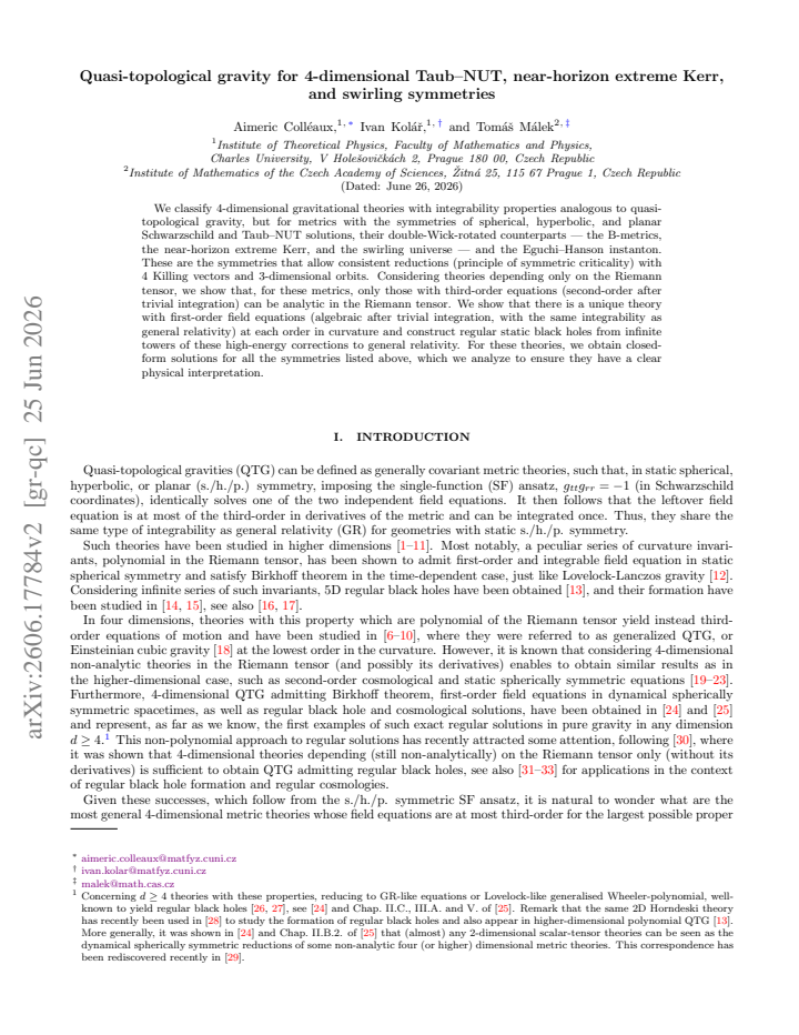 First page