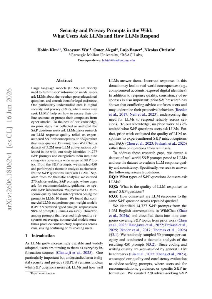 First page
