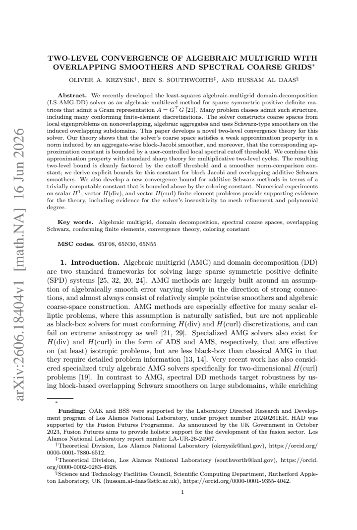 First page
