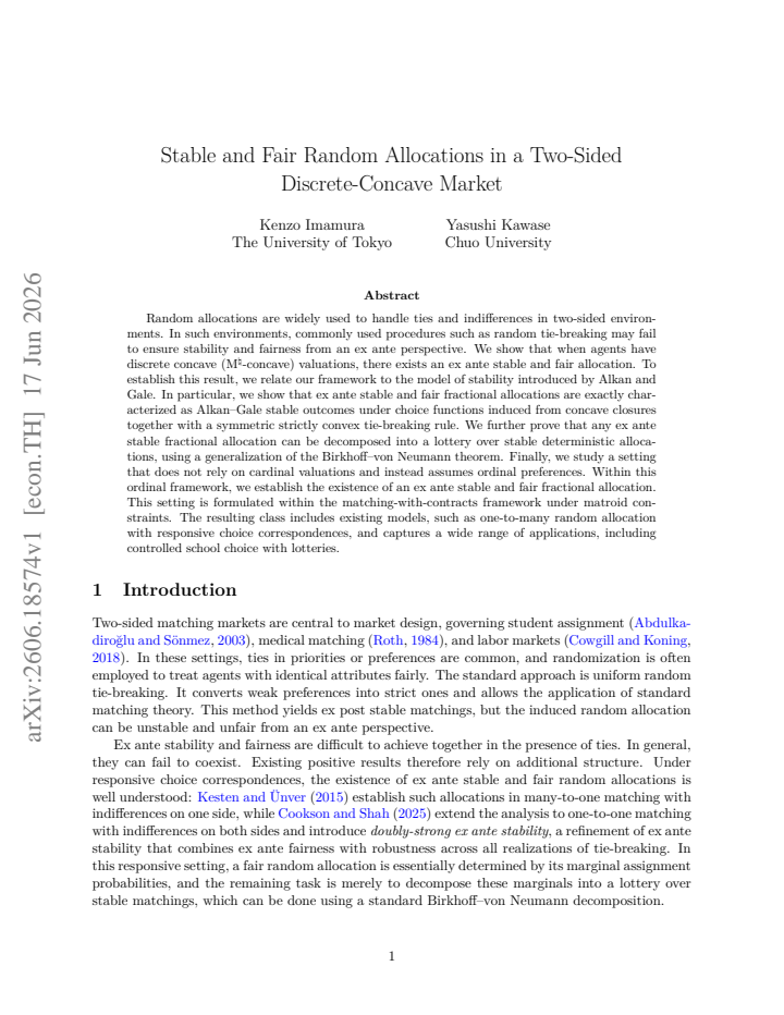 First page