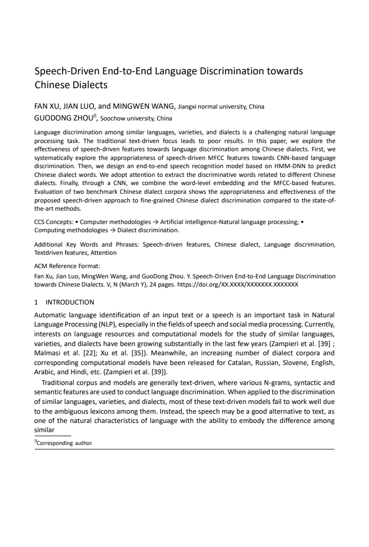 First page