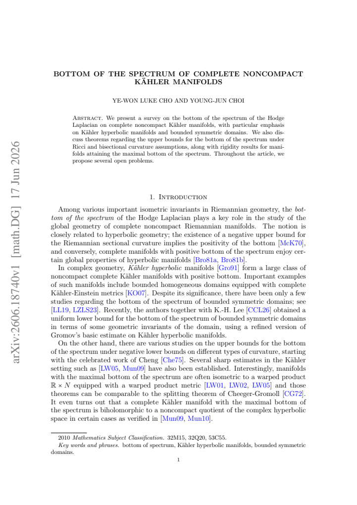 First page