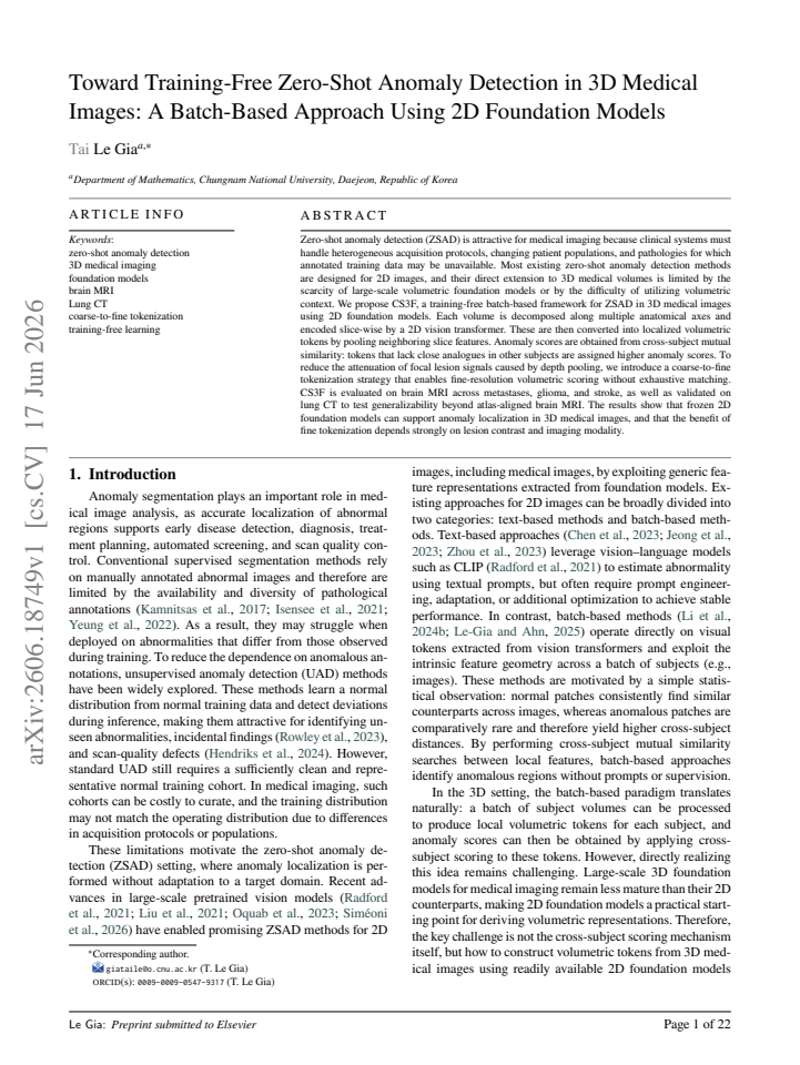 First page