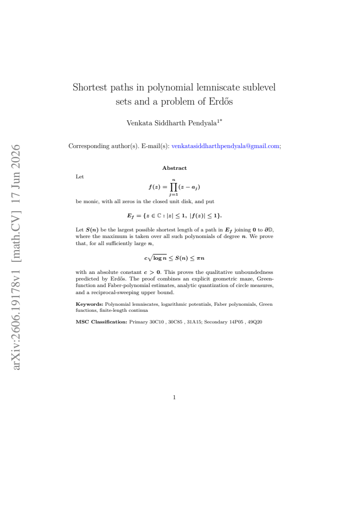 First page
