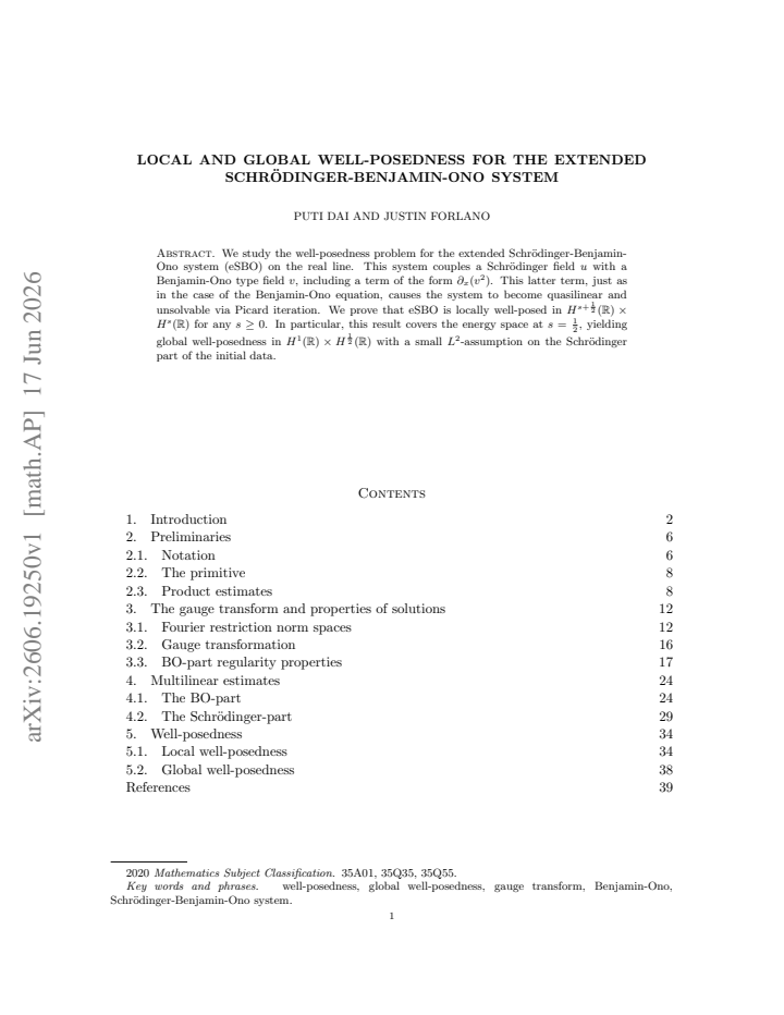 First page