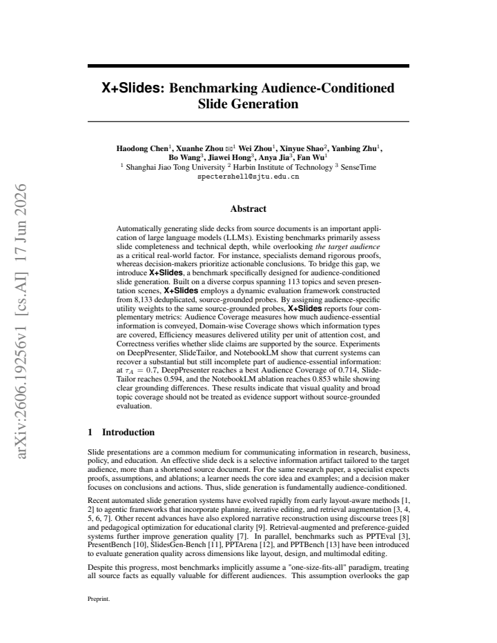 First page