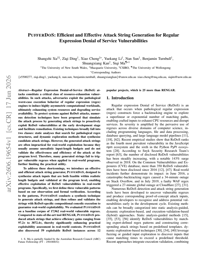 First page