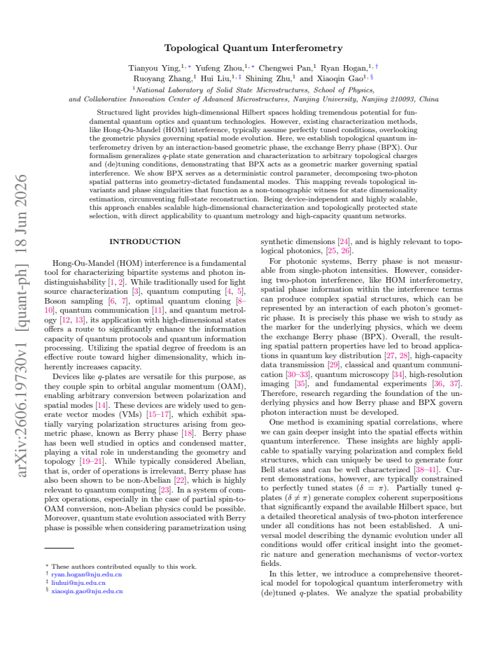 First page