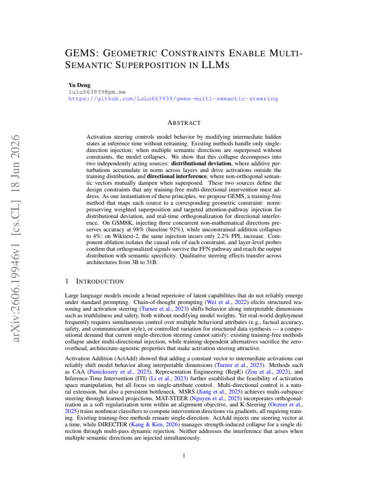 First page