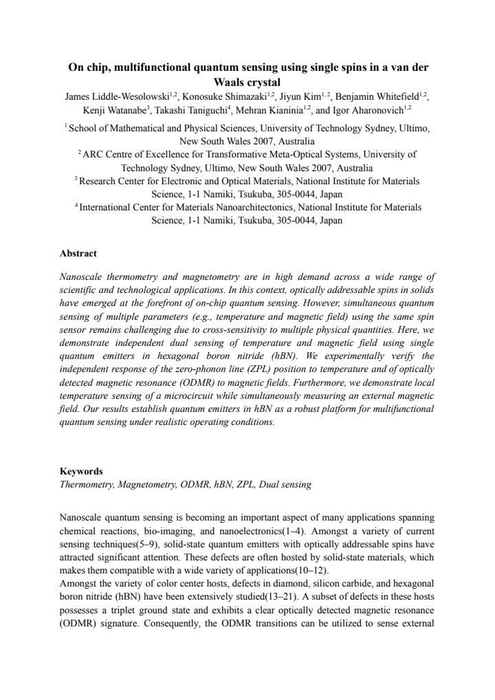 First page