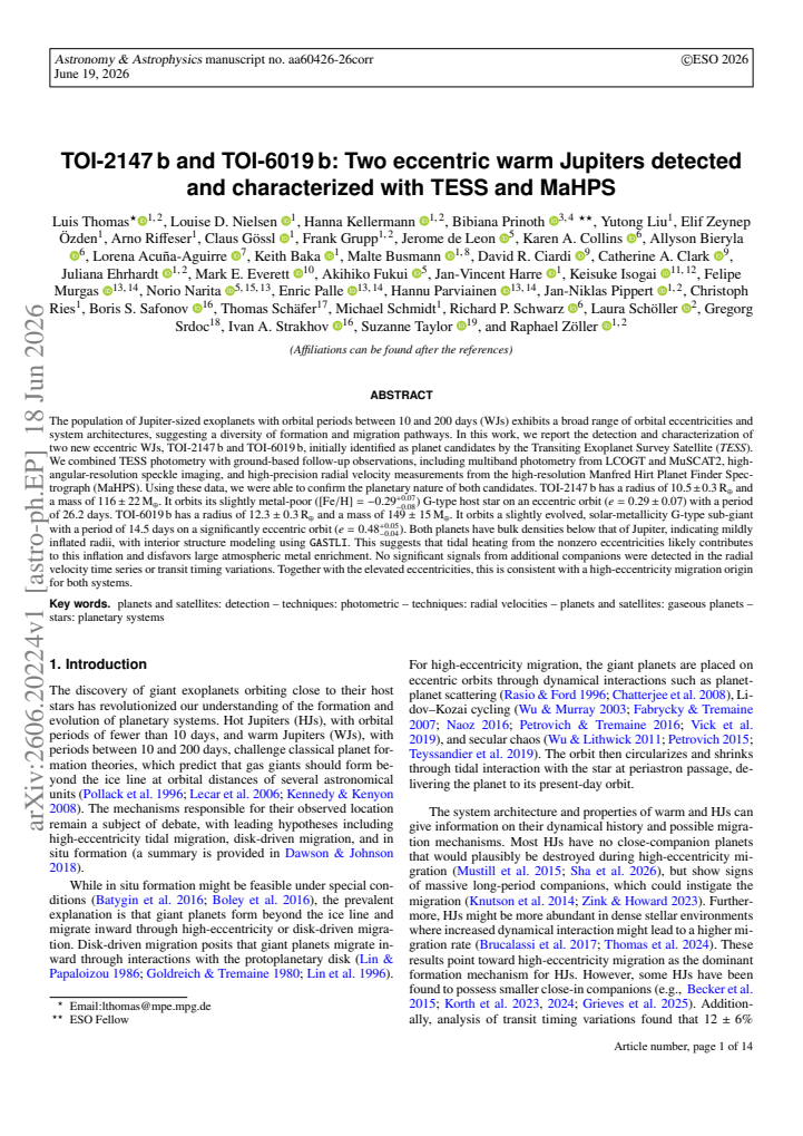 First page