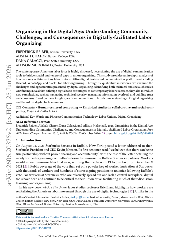 First page