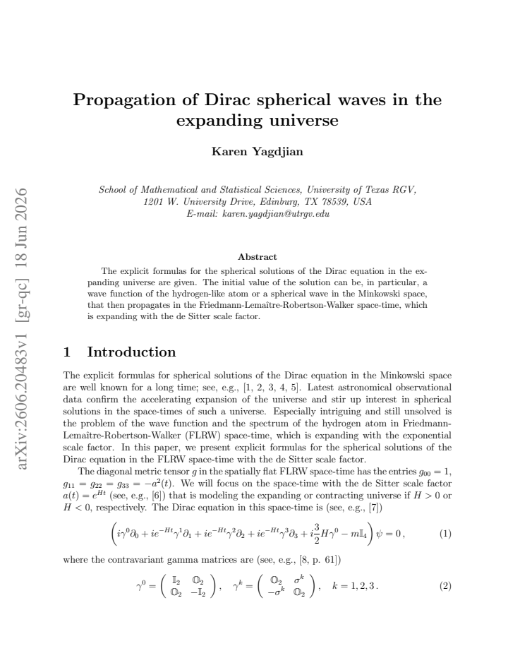First page