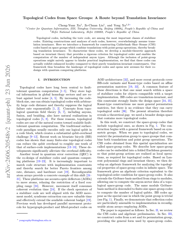 First page
