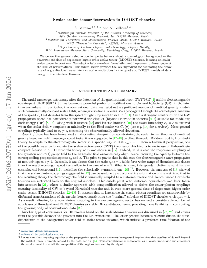 First page