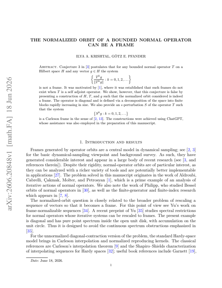 First page
