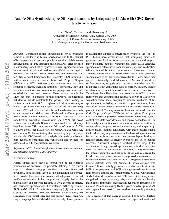 First page