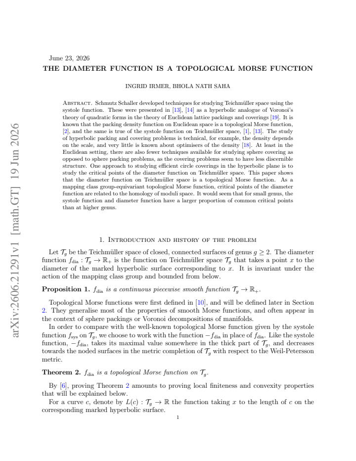First page