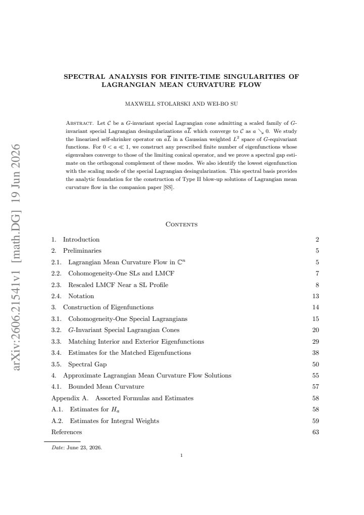 First page