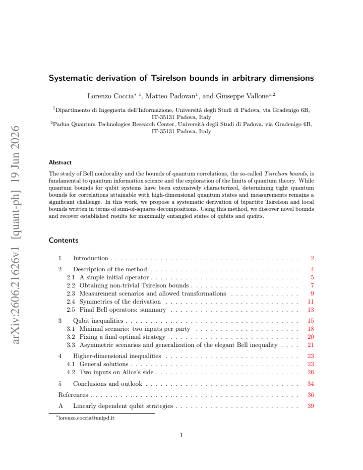 First page