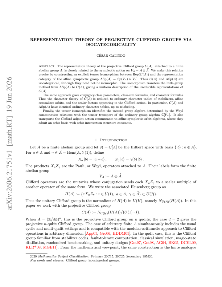 First page