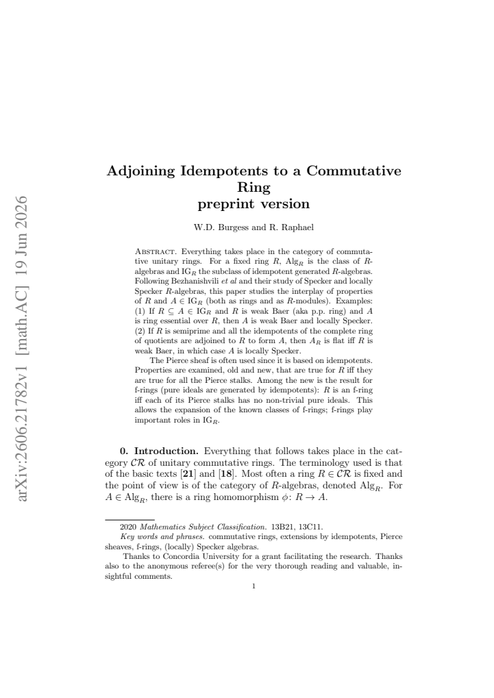 First page
