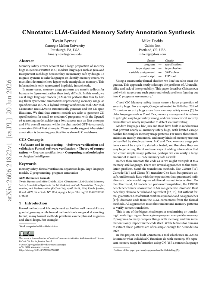 First page
